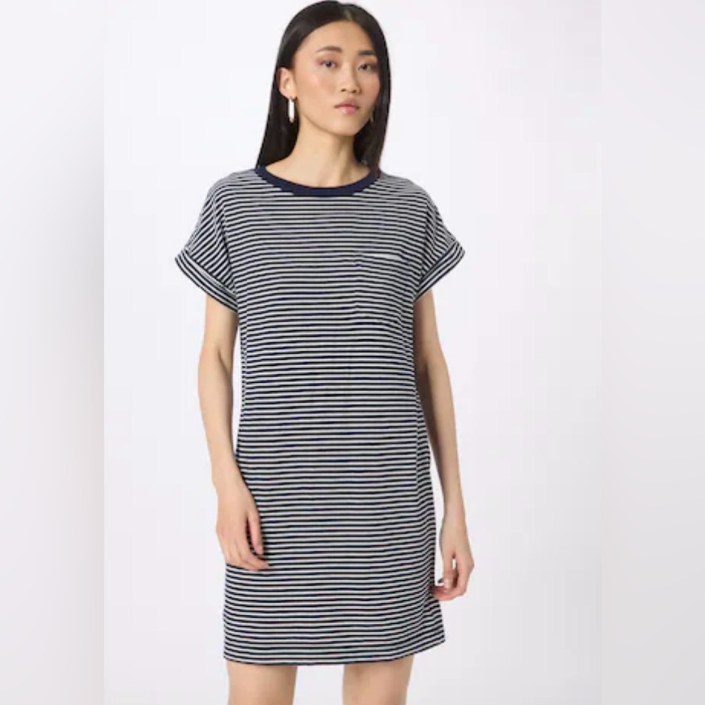 GAP | Striped dress with cuffed sleeves